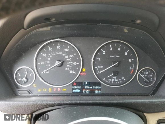 2016 BMW 3 Series 320i xDrive with VIN WBA8A3C54GK551746, listed as a Copart auction lot 44310405 with 77,137 mi miles and Salvage Title. Bid and sale history available at DreamBid. Image 9.