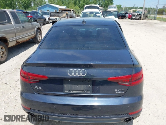 2017 Audi A4 with VIN WAUFNBF41HA048644, listed as a IAAI auction lot 42712473 with 140,593 mi miles and . Bid and sale history available at DreamBid. Image 16.