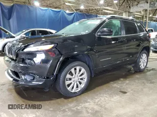2018 Jeep Cherokee Overland with VIN 1C4PJMJX2JD614458, listed as a Copart auction lot 85475184 with 74,068 mi miles and Clean Title. Bid and sale history available at carsss.com. Image 1.
