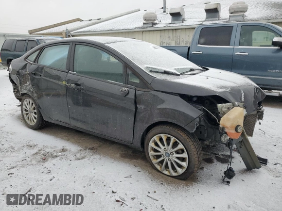 2014 Ford Fiesta SE with VIN 3FADP4BJ2EM117308, listed as a Copart auction lot 44854505 with Not Provided miles and Salvage Title. Bid and sale history available at DreamBid. Image 4.