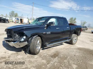 2018 Ram 1500 Big Horn with VIN 1C6RR7LT2JS329498, listed as a Copart auction lot 54201435 with Not provided miles and Salvage title. Bid and sale history available at DreamBid. Image 1.