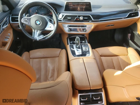 2020 BMW 7 Series 740i xDrive with VIN WBA7T4C02LGF97205, listed as a Copart auction lot 69569084 with 0 mi miles and Salvage Title. Bid and sale history available at carsss.com. Image 8.