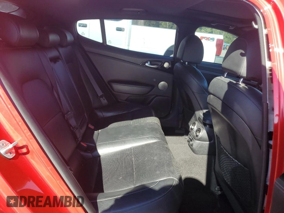 2020 Kia Stinger GT-Line with VIN KNAE15LA1L6084378, listed as a Copart auction lot 82859974 with 83,639 mi miles and Salvage Title. Bid and sale history available at carsss.com. Image 10.