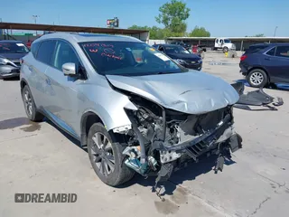 2017 Nissan Murano S with VIN 5N1AZ2MG9HN116580, listed as a IAAI auction lot 42091317 with 74,164 mi miles and . Bid and sale history available at carsss.com. Image 1.