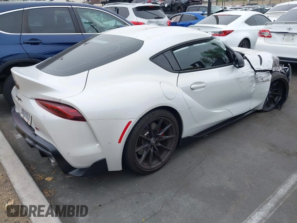 2024 Toyota Supra 3.0 with VIN WZ1DB0G09RW068052, listed as a IAAI auction lot 42164218 with 8,694 mi miles and . Bid and sale history available at DreamBid. Image 4.