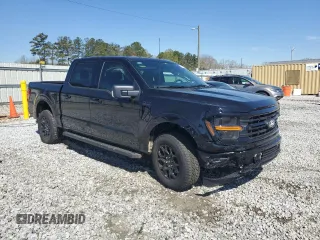 2024 Ford F-150 XLT with VIN 1FTFW3L55RKF60213, listed as a Copart auction lot 50526705 with 829 mi miles and Salvage Title. Bid and sale history available at carsss.com. Image 4.