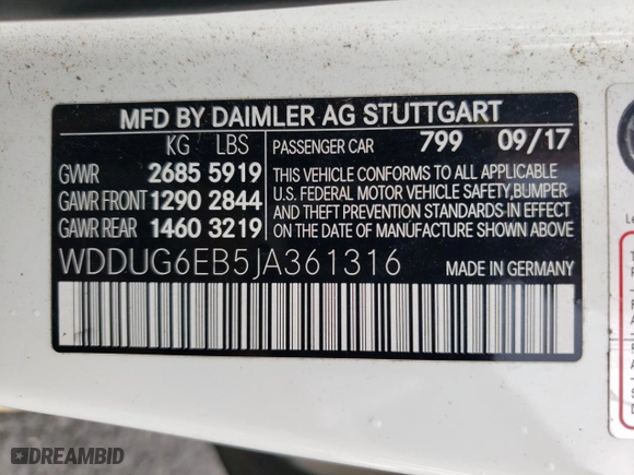 2018 Mercedes-Benz S-Class S 450 with VIN WDDUG6EB5JA361316, listed as a Copart auction lot 65776594 with 62,055 mi miles and Clean Title. Bid and sale history available at carsss.com. Image 13.