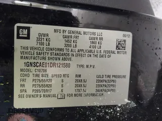 2013 Chevrolet Tahoe LS with VIN 1GNSCAE01DR121580, listed as a IAAI auction lot 41714743 with 257,616 mi miles and . Bid and sale history available at DreamBid. Image 9.