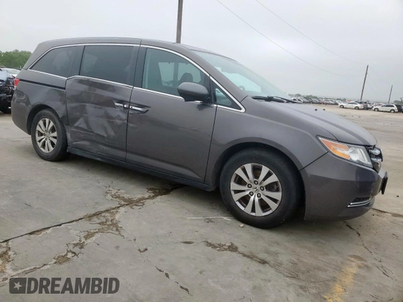 2016 Honda Odyssey EX-L with VIN 5FNRL5H63GB123050, listed as a Copart auction lot 55288945 with 96,613 mi miles and Salvage Title. Bid and sale history available at DreamBid. Image 4.