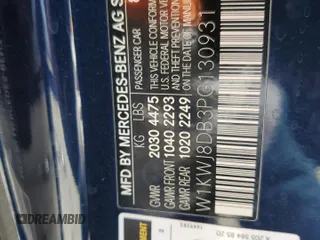 2023 Mercedes-Benz C 300 with VIN W1KWJ8DB3PG130931, listed as a Copart auction lot 73408804 with Not Provided miles and Salvage Title. Bid and sale history available at DreamBid. Image 15.