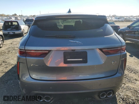 2021 Jaguar F-Pace SVR z VIN SADCZ2EE3MA681181, wystawiony jako Copart lot #82393414 z przebiegiem 21 895 mil mil oraz Szkoda całkowita • Salvage title. Historia ofert i sprzedaży dostępna na DreamBid. Obrazek 6.