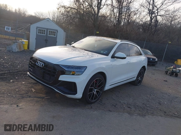 2019 Audi Q8 Prestige with VIN WA1FVAF19KD038382, listed as a IAAI auction lot 41237280 with 57,504 mi miles and . Bid and sale history available at DreamBid. Image 17.