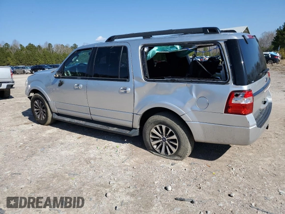 2017 Ford Expedition Max XLT with VIN 1FMJK1HT6HEA61107, listed as a Copart auction lot 43619345 with 168,523 mi miles and Salvage title. Bid and sale history available at DreamBid. Image 2.