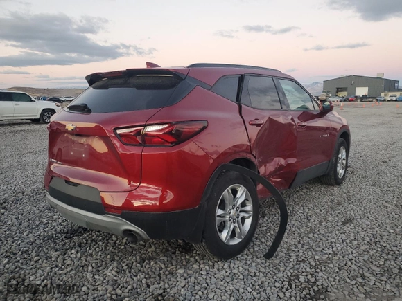 2020 Chevrolet Blazer LT with VIN 3GNKBHRS6LS540172, listed as a Copart auction lot 79830934 with 45,873 mi miles and Salvage Title. Bid and sale history available at carsss.com. Image 3.