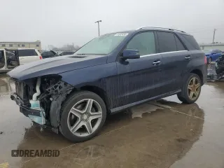 2016 Mercedes-Benz GLE 400 with VIN 4JGDA5GB7GA729390, listed as a Copart auction lot 44692455 with 60,381 mi miles and Salvage title. Bid and sale history available at DreamBid. Image 1.
