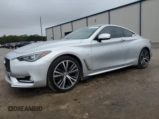 2017 Infiniti Q60 2.0t with VIN JN1CV7EL5HM321257, listed as a Copart auction lot 37677424 with 53,653 mi miles and Salvage Title. Bid and sale history available at DreamBid. Image 1.