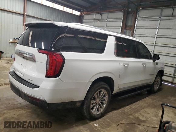 2023 GMC Yukon XL SLT with VIN 1GKS2GKD7PR114941, listed as a Copart auction lot 50928805 with 40,887 mi miles and Salvage Title. Bid and sale history available at carsss.com. Image 3.
