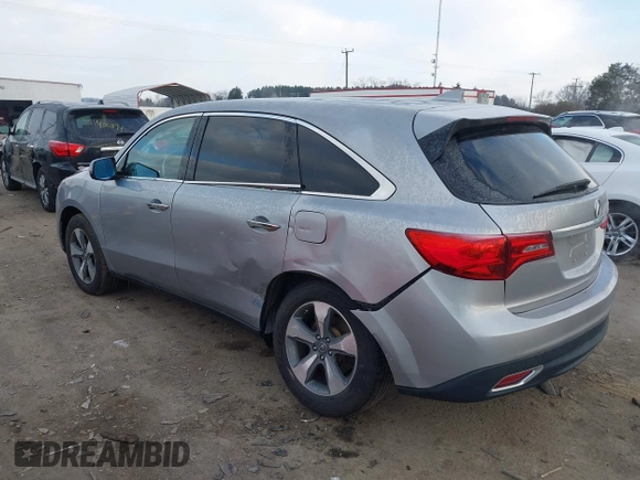 2016 Acura MDX with VIN 5FRYD4H28GB035495, listed as a IAAI auction lot 41406544 with 113,250 mi miles. Bid and sale history available at carsss.com. Image 3.