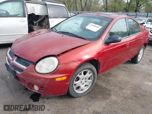 2004 Dodge Neon SXT with VIN 1B3ES56C04D504384, listed as a IAAI auction lot 41988581 with 166,602 mi miles. Bid and sale history available at carsss.com. Image 19.