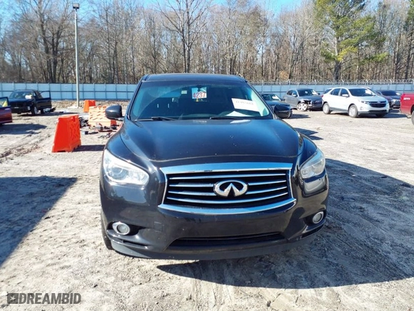 2013 Infiniti JX35 with VIN 5N1AL0MNXDC322307, listed as a IAAI auction lot 41485601 with 196439 miles. Bid and sale history available at carsss.com. Image 12.