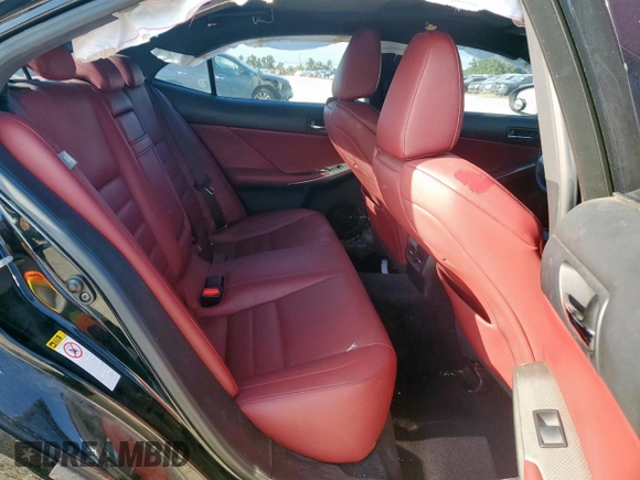 2014 Lexus IS 250 with VIN JTHBF1D25E5019919, listed as a Copart auction lot 58667425 with 154,400 mi miles and Salvage title. Bid and sale history available at DreamBid. Image 10.