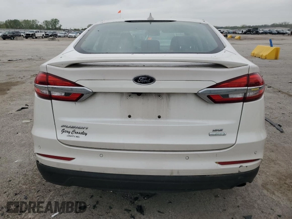 2020 Ford Fusion SE with VIN 3FA6P0HD1LR249902, listed as a Copart auction lot 53847995 with 43,140 mi miles and Salvage title. Bid and sale history available at DreamBid. Image 6.