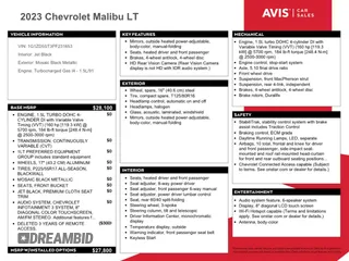 2023 Chevrolet Malibu LT with VIN 1G1ZD5ST3PF231653, listed as a Copart auction lot 80458884 with 44,280 mi miles and Non Repairable. Bid and sale history available at DreamBid. Image 12.