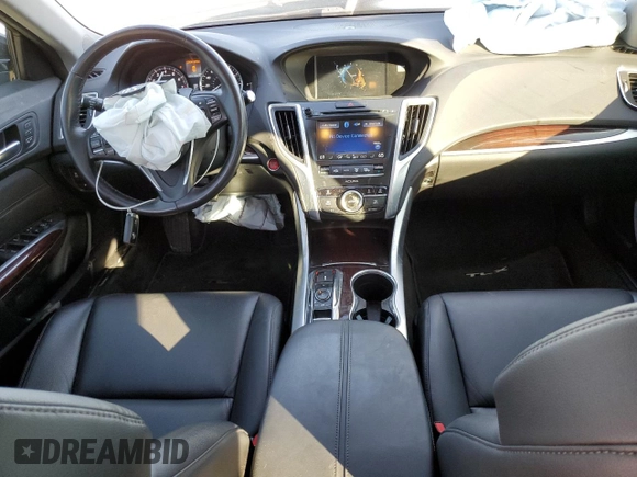 2015 Acura TLX V6 with VIN 19UUB2F39FA021135, listed as a Copart auction lot 47417085 with 104,997 mi miles and Salvage Title. Bid and sale history available at carsss.com. Image 8.