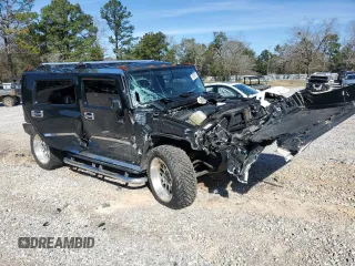 2006 Hummer H2 z VIN 5GRGN23U06H104393, wystawiony jako Copart lot #46208975 z przebiegiem 168 053 mil mil oraz Szkoda całkowita • Salvage title. Historia ofert i sprzedaży dostępna na DreamBid. Obrazek 4.