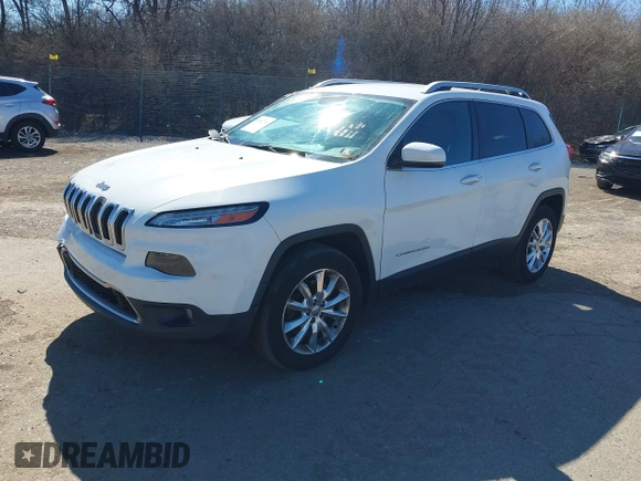 2015 Jeep Cherokee Limited with VIN 1C4PJMDB2FW545430, listed as a IAAI auction lot 41822780 with 135,639 mi miles. Bid and sale history available at carsss.com. Image 18.