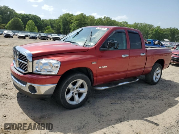 2008 Dodge 1500 SLT z VIN 1D7HA182X8J236565, wystawiony jako Copart lot #57076275 z przebiegiem Nie podano mil oraz Szkoda całkowita • Salvage title. Historia ofert i sprzedaży dostępna na DreamBid. Obrazek 1.