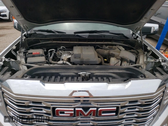 2022 GMC Sierra 1500 with VIN 3GTUUGET9NG526647, listed as a Copart auction lot 60050314 with 42,757 mi miles and Salvage Title. Bid and sale history available at DreamBid. Image 11.