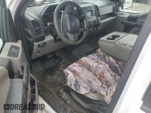 2018 Ford F-150 XL with VIN 1FTMF1EB9JFE54679, listed as a Copart auction lot 45195615 with 119,117 mi miles and Salvage title. Bid and sale history available at DreamBid. Image 8.