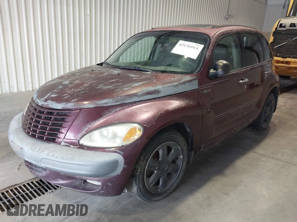 2002 Chrysler PT Cruiser Limited with VIN 3C8FY68B02T386726, listed as a IAAI auction lot 42136064 with 208,719 mi miles. Bid and sale history available at carsss.com. Image 2.