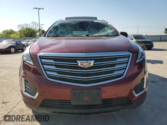 2018 Cadillac XT5 Premium Luxury FWD with VIN 1GYKNERS1JZ192211, listed as a Copart auction lot 52184055 with 48,323 mi miles and Salvage title. Bid and sale history available at DreamBid. Image 5.