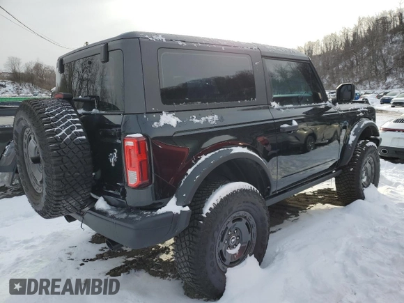2023 Ford Bronco with VIN 1FMDE5AH2PLA91748, listed as a Copart auction lot 51133005 with Not provided miles and Salvage title. Bid and sale history available at DreamBid. Image 3.