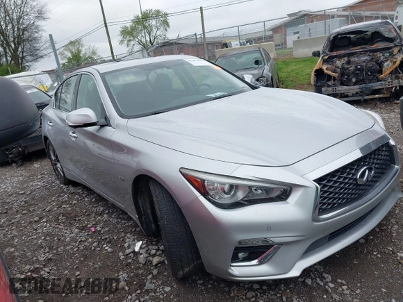 2018 Infiniti Q50 Luxe with VIN JN1EV7AP8JM361307, listed as a IAAI auction lot 41857098 with 98,243 mi miles and . Bid and sale history available at DreamBid. Image 13.