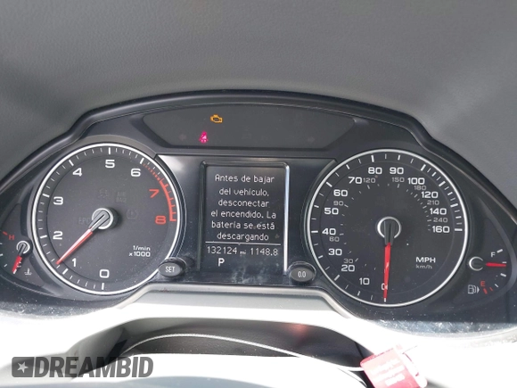 2013 Audi Q5 Premium Plus with VIN WA1LFAFP5DA046293, listed as a IAAI auction lot 42417250 with 132,124 mi miles and . Bid and sale history available at DreamBid. Image 7.
