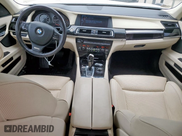 2011 BMW 7 Series 750Li with VIN WBAKB8C58BCY65645, listed as a Copart auction lot 57612775 with 69,670 mi miles and Salvage title. Bid and sale history available at DreamBid. Image 8.