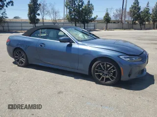 2024 BMW 4 Series 430i z VIN WBA23AT05RCP03975, wystawiony jako Copart lot #56381405 z przebiegiem Nie podano mil oraz Szkoda całkowita • Salvage title. Historia ofert i sprzedaży dostępna na DreamBid. Obrazek 4.