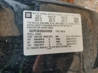 2012 Chevrolet Silverado 1500 LT with VIN 3GCPCSE08CG300928, listed as a Copart auction lot 42821395 with 175,222 mi miles and Salvage Title. Bid and sale history available at carsss.com. Image 12.