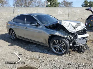 2017 BMW 3 Series 330i with VIN WBA8B9C56HK676040, listed as a Copart auction lot 47569575 with 85,437 mi miles and Salvage Title. Bid and sale history available at carsss.com. Image 4.