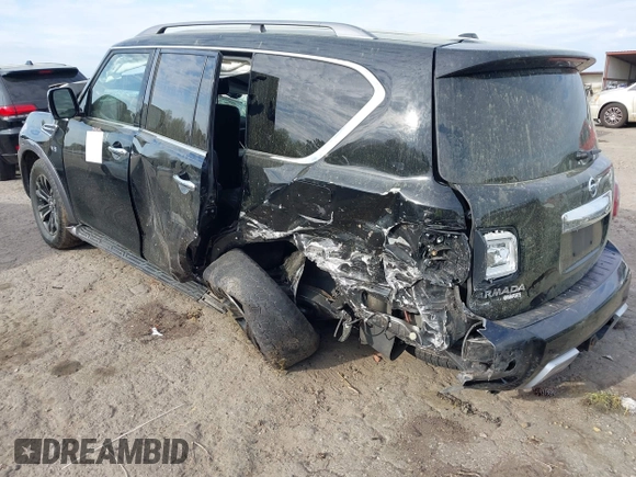 2017 Nissan Armada Platinum z VIN JN8AY2NC5H9505944, wystawiony jako IAAI lot #41904440 z przebiegiem Nie podano mil oraz . Historia ofert i sprzedaży dostępna na DreamBid. Obrazek 3.