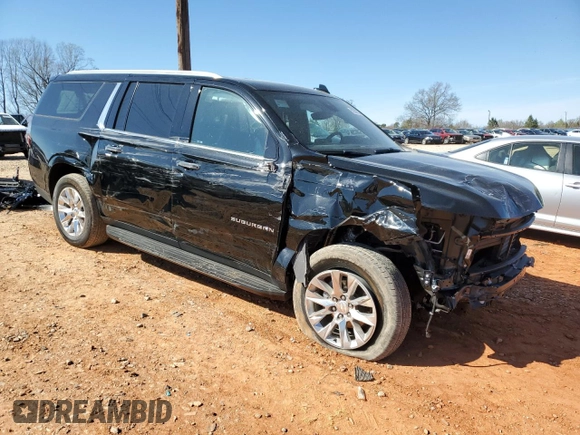 2023 Chevrolet Suburban Premier with VIN 1GNSCFKD1PR135410, listed as a Copart auction lot 50236775 with 40,364 mi miles and Salvage title. Bid and sale history available at DreamBid. Image 4.