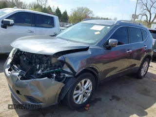 2015 Nissan Rogue SL with VIN 5N1AT2MV5FC926023, listed as a IAAI auction lot 41876812 with 120,736 mi miles and . Bid and sale history available at carsss.com. Image 14.