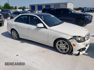 2009 Mercedes-Benz C 350 Sport with VIN WDDGF56X69R056988, listed as a Copart auction lot 58310825 with 153,579 mi miles and Salvage title. Bid and sale history available at DreamBid. Image 4.