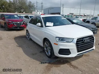 2017 Audi Q3 Premium Plus with VIN WA1JCCFS0HR016917, listed as a IAAI auction lot 41705143 with 137,152 mi miles. Bid and sale history available at carsss.com. Image 1.