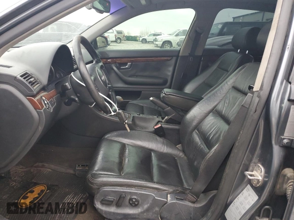 2004 Audi A4 3.0L with VIN WAULT68E14A111919, listed as a Copart auction lot 84491314 with 189,720 mi miles and Salvage Title. Bid and sale history available at carsss.com. Image 7.