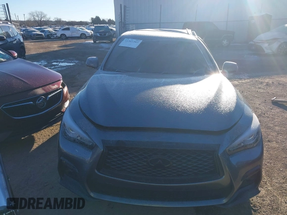 2018 Infiniti Q50 3.0t LUXE with VIN JN1EV7AP3JM360470, listed as a IAAI auction lot 41307365 with 74,875 mi miles. Bid and sale history available at carsss.com. Image 12.