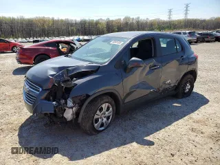 2016 Chevrolet Trax LS with VIN 3GNCJKSB0GL246684, listed as a Copart auction lot 50891495 with 123,519 mi miles and Salvage Title. Bid and sale history available at carsss.com. Image 1.